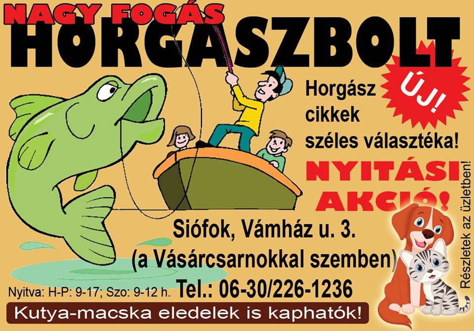 Siófok, Nagy fogás horgászbolt